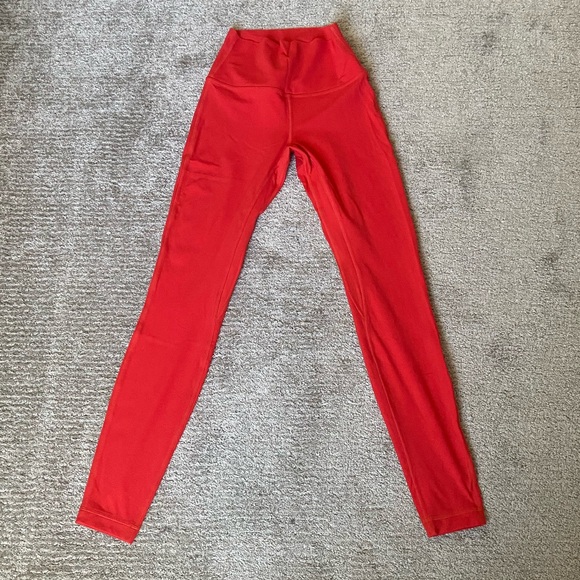 Lululemon Wunder Train High Rise Tight 25” in Hot Heat - Picture 9 of 11